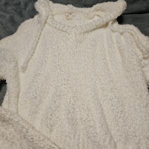 Planet Gold Soft White Cowl Neck Sweater